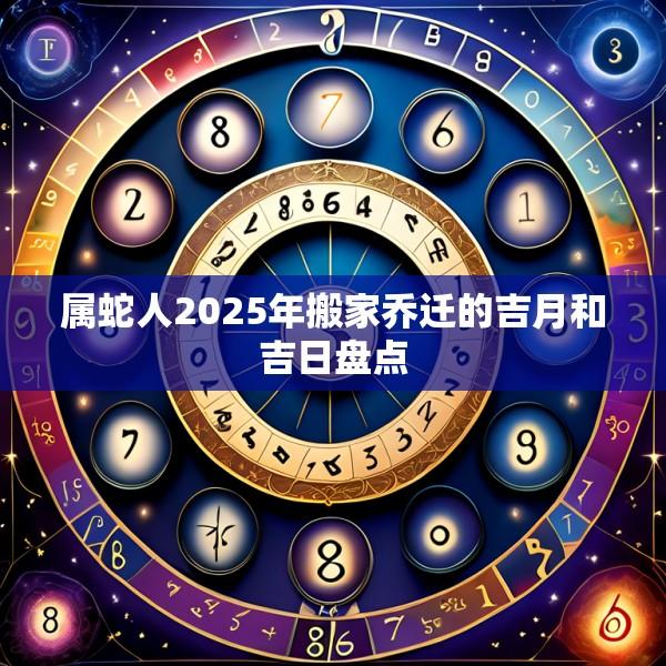 屬蛇人2025年搬家喬遷的吉月和吉日盤點