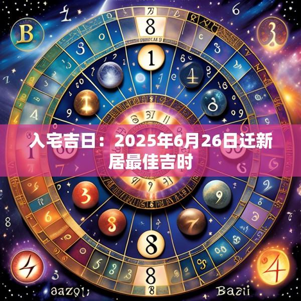 入宅吉日：2025年6月26日遷新居最佳吉時(shí)