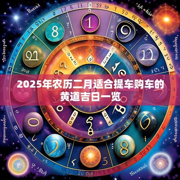 2025年農(nóng)歷二月適合提車購車的黃道吉日一覽