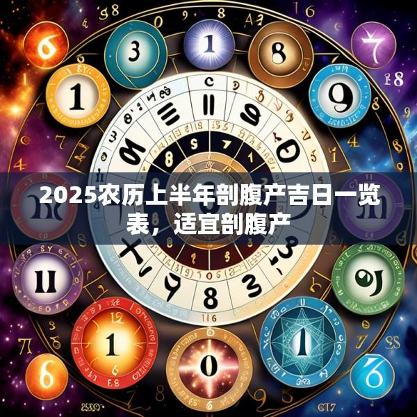 2025農(nóng)歷上半年剖腹產(chǎn)吉日一覽表，適宜剖腹產(chǎn)